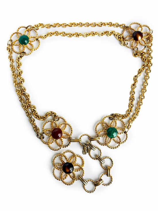 Vintage Yves Saint Laurent Chain Belt Necklace 1960s Roger Scemama for YSL main image 5